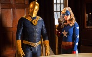 Doctor Fate (Brent Stait) and Stargirl (Britt Irvin) Smallville Justice League episode